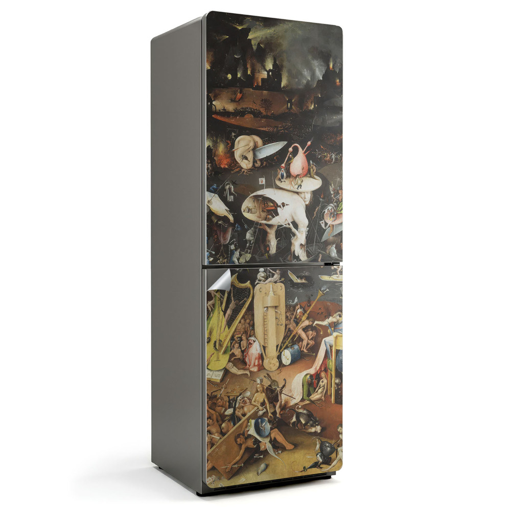 Okleina na lodówkę Ogród rozkoszy ziemskich Bosch