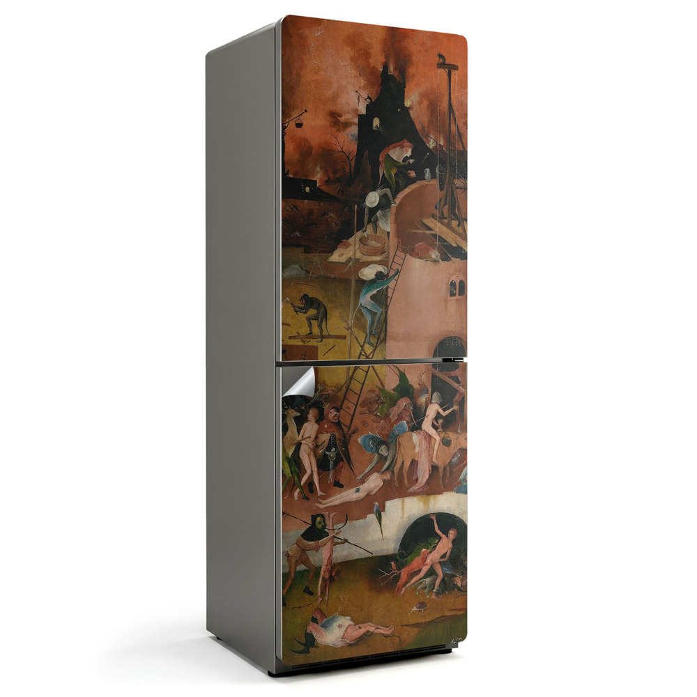 Okleina na lodówkę Hieronim Bosch Piekło