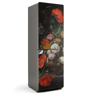 Nalepka na lodówkę Kwiatowy bukiet w wazonie