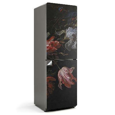 Okleina na lodówkę Kwiatowy układ kompozycji