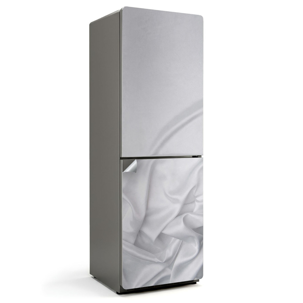 Okleina na lodówkę Gładka tkanina w fałdach