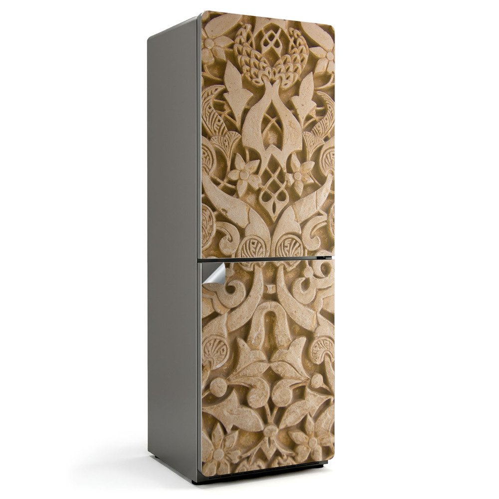 Naklejka na lodówkę Wzór roślinny z ornamentami