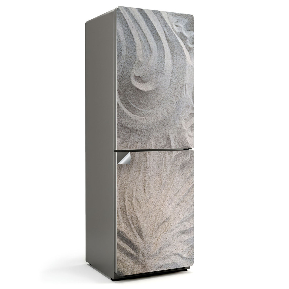 Nalepka na lodówkę Abstrakcyjne wzory na piasku