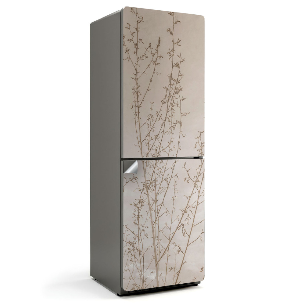 Okleina na lodówkę Delikatne gałązki roślin