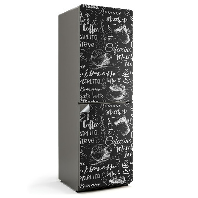 Naklejka na lodówkę Wzory filiżanek kawy