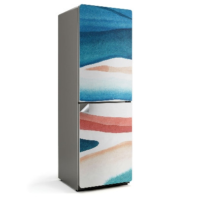 Nalepka na lodówkę akwarelowe abstrakcyjne plamy