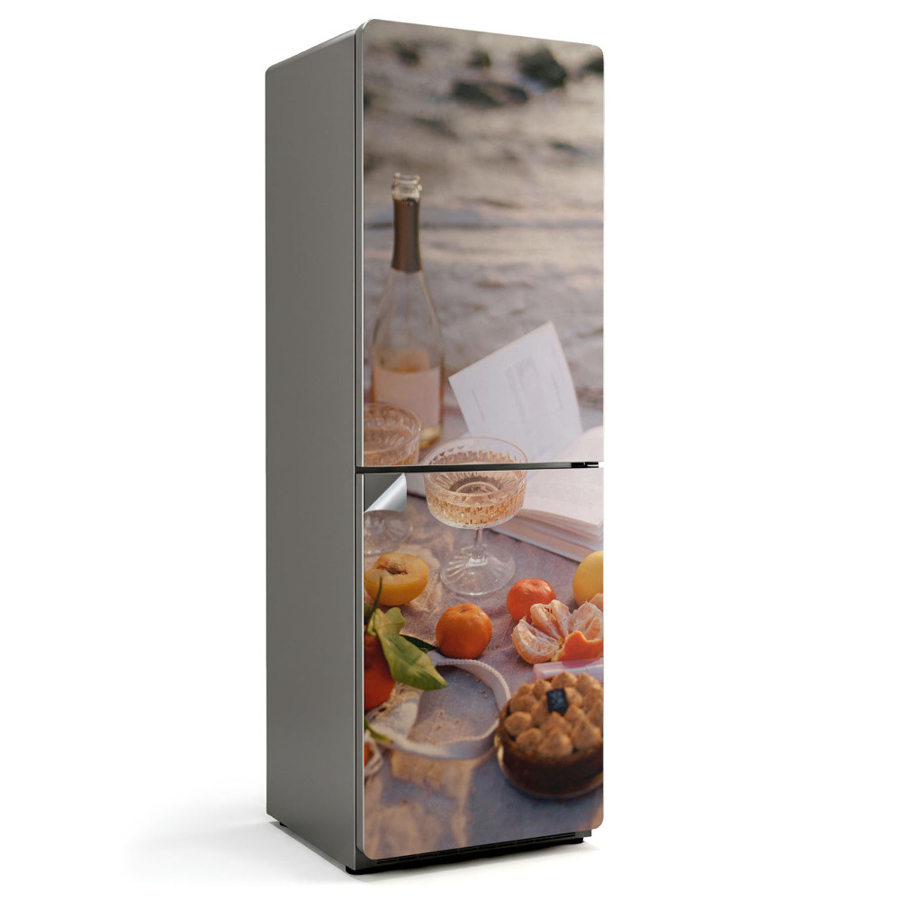 Naklejka na lodówkę Urokliwy piknik z owocami