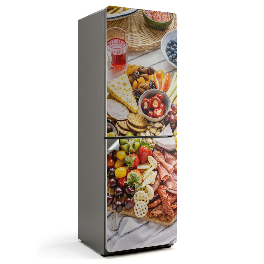 Nalepka na lodówkę Deska z przekąskami