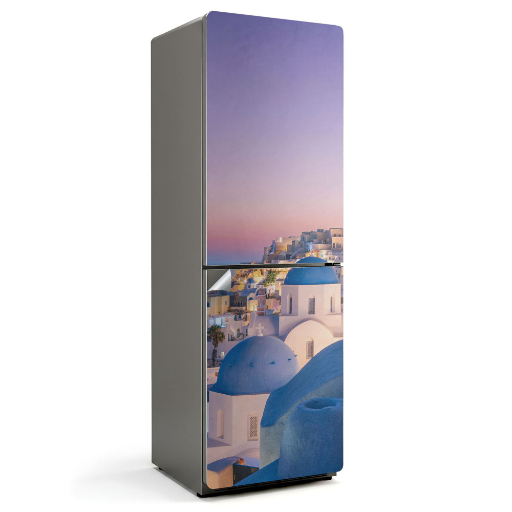 Naklejka na lodówkę Santorini krajobraz