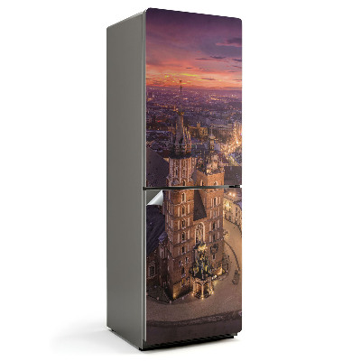 Nalepka na lodówkę Krakowska architektura nocą