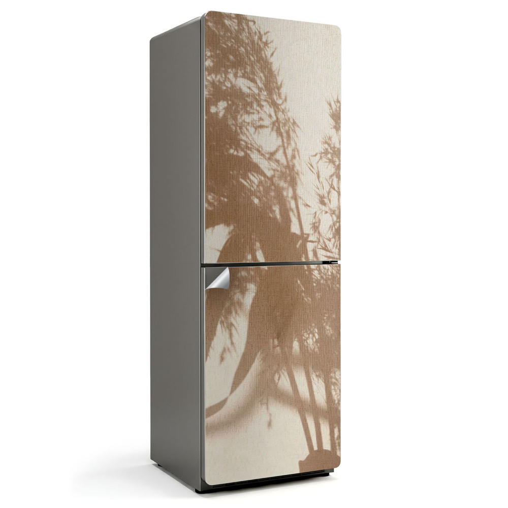 Naklejka na lodówkę Rozświetlone cienie roślin