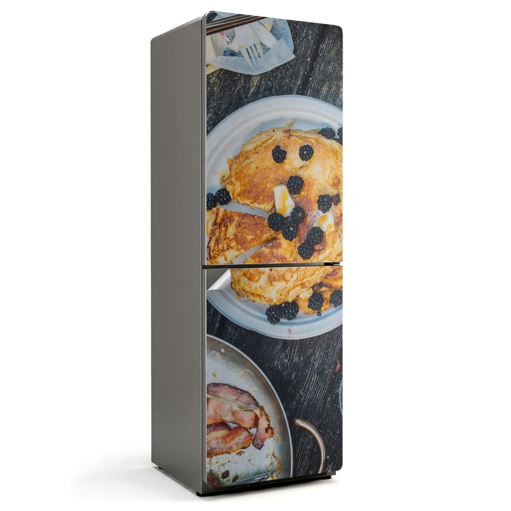 Naklejka na lodówkę Pyszne naleśniki z owocami