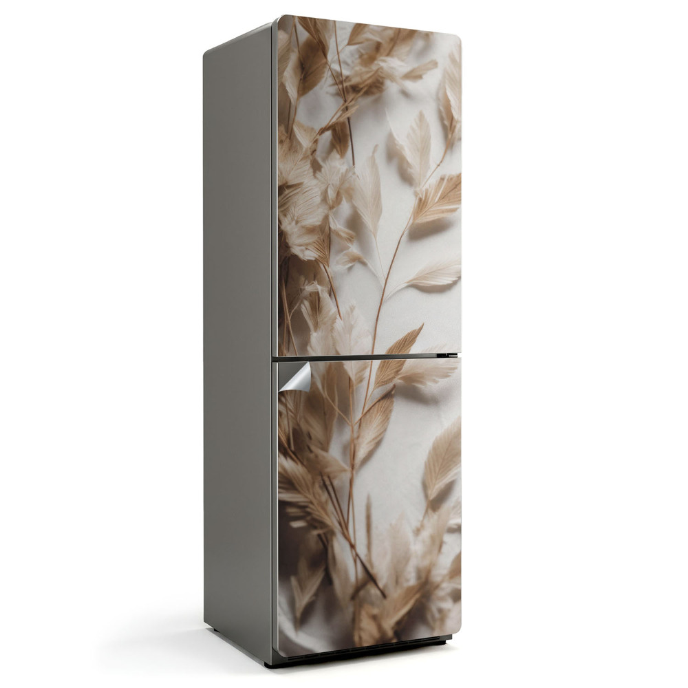 Naklejka na lodówkę Kompozycja delikatnych liści