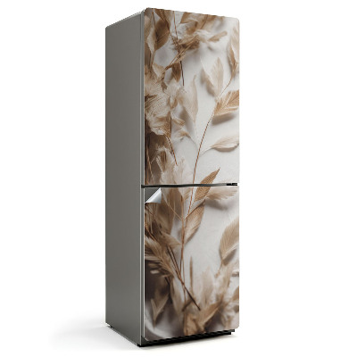 Naklejka na lodówkę Kompozycja delikatnych liści
