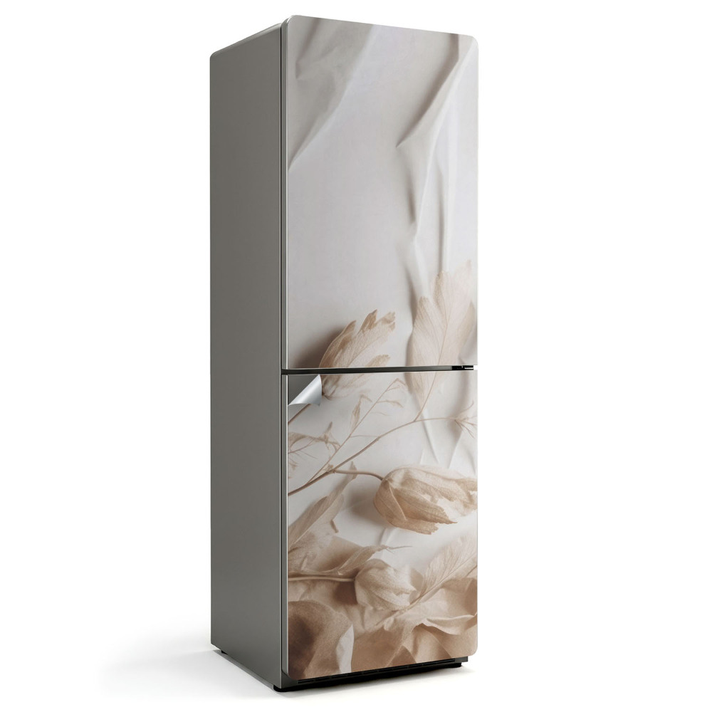 Okleina na lodówkę Minimalistyczny roślinny układ