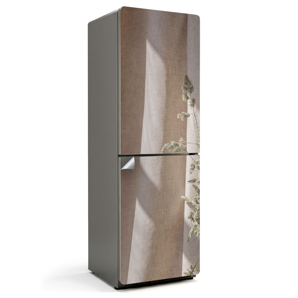 Naklejka na lodówkę światło i cień na tkaninie