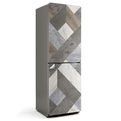 Nalepka na lodówkę Wzór geometryczny z płytkami