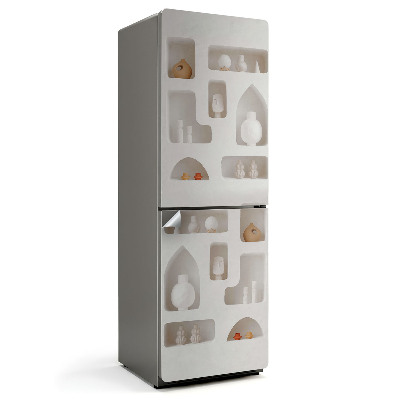 Naklejka na lodówkę Modernistyczne wnęki w ścianie