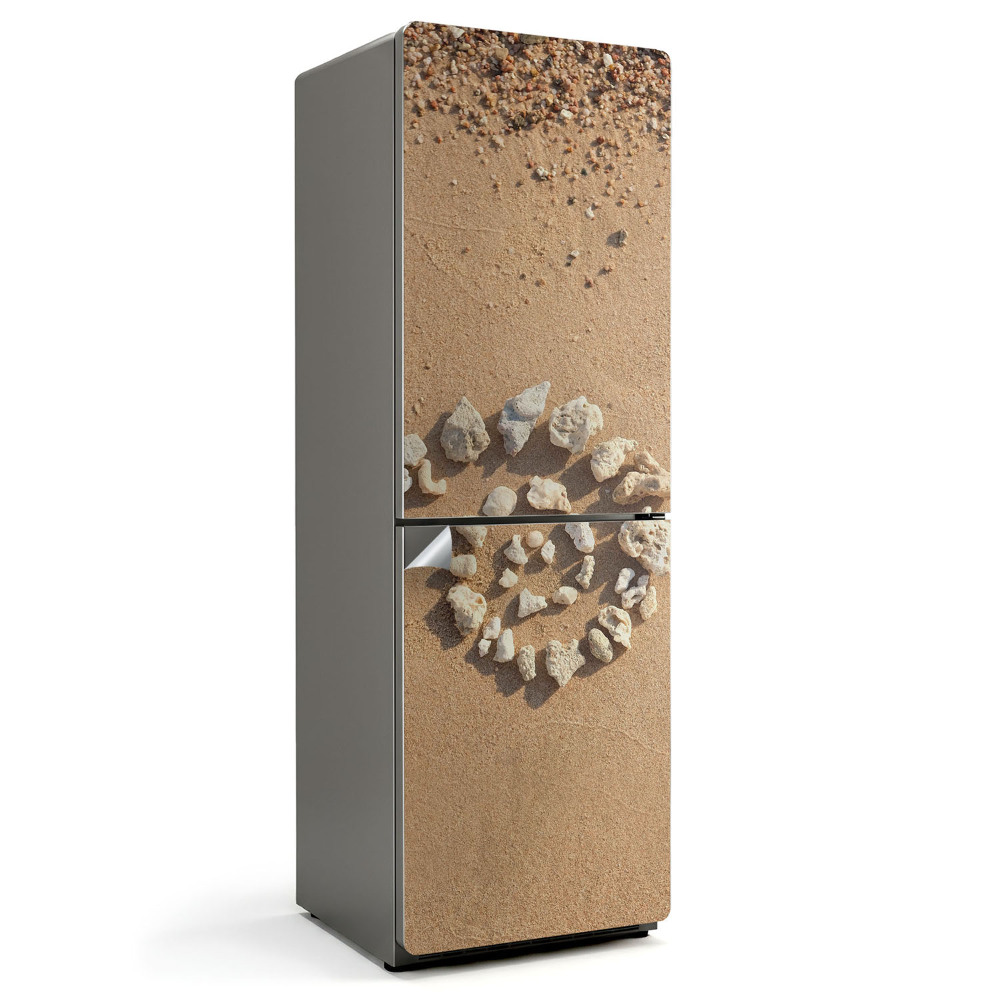 Naklejka na lodówkę Naturalna spirala z kamieni