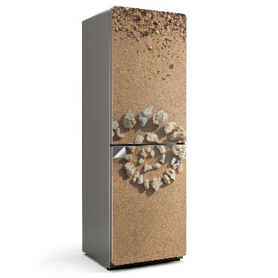 Naklejka na lodówkę Naturalna spirala z kamieni