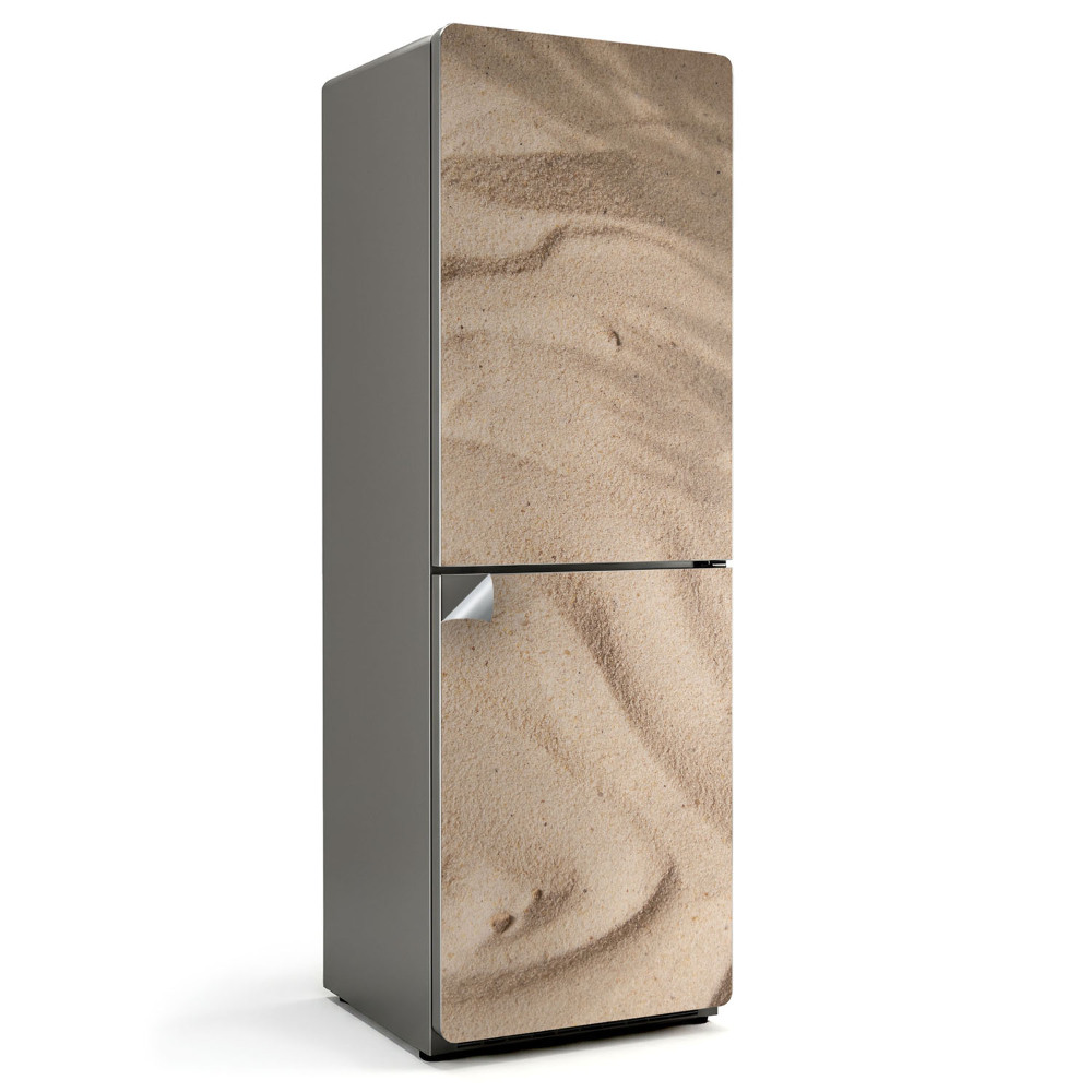 Naklejka na lodówkę Tekstura piasku z falami