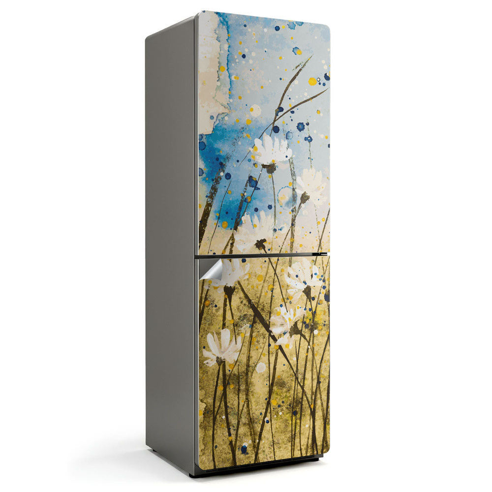 Okleina na lodówkę Akwarelowa delikatna łąka