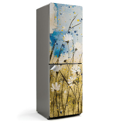 Okleina na lodówkę Akwarelowa delikatna łąka