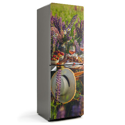 Naklejka na lodówkę Urokliwy piknik w naturze