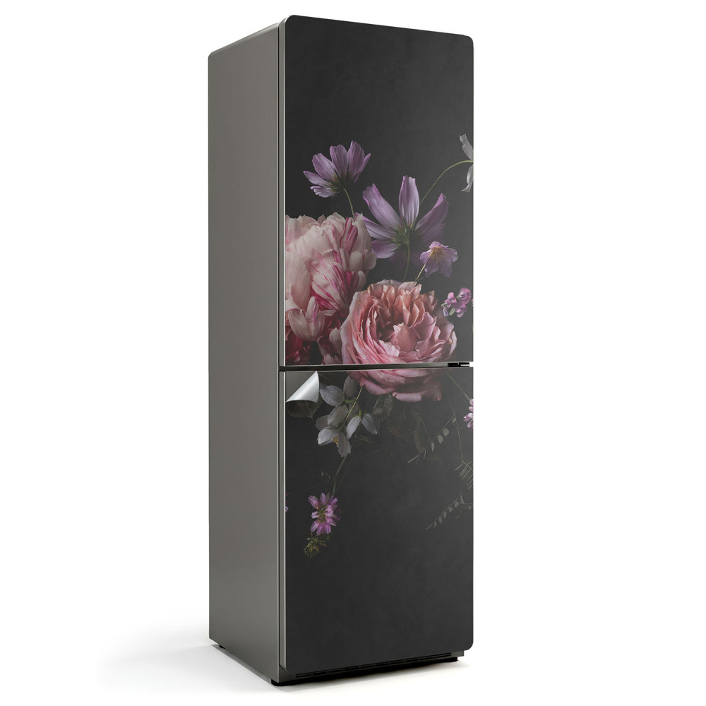 Naklejka na lodówkę Kwiatowy bukiet w detalu