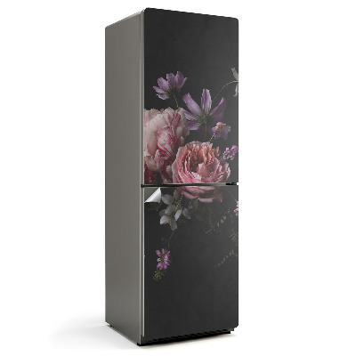 Naklejka na lodówkę Kwiatowy bukiet w detalu