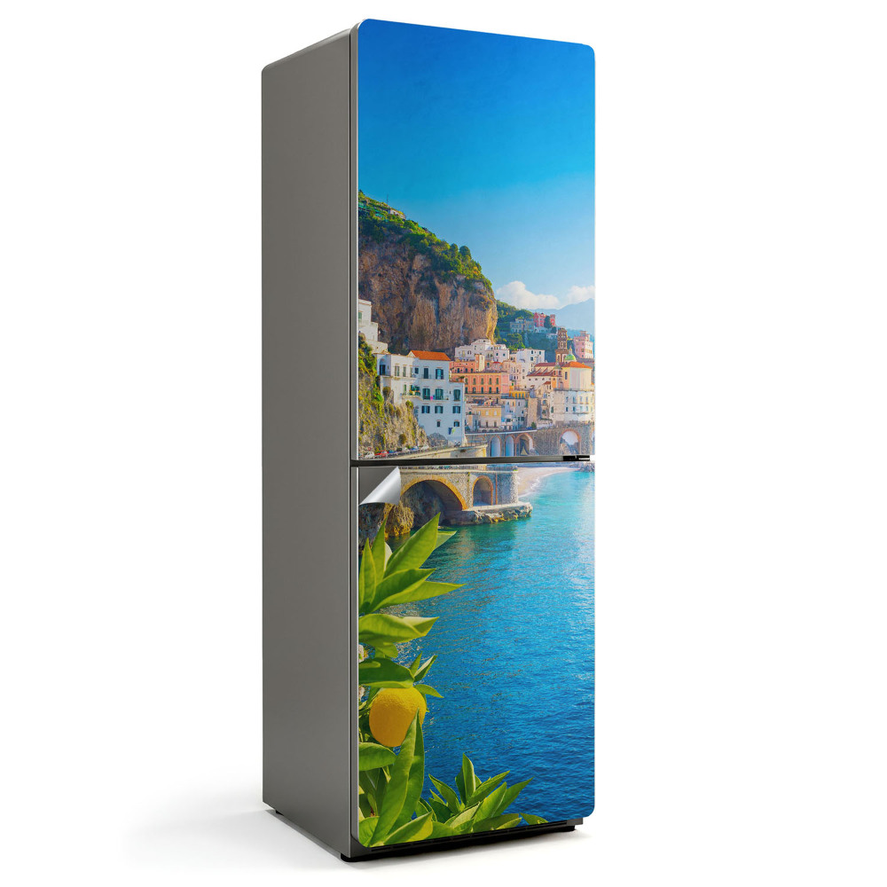 Nalepka na lodówkę Malowniczy nadmorski krajobraz