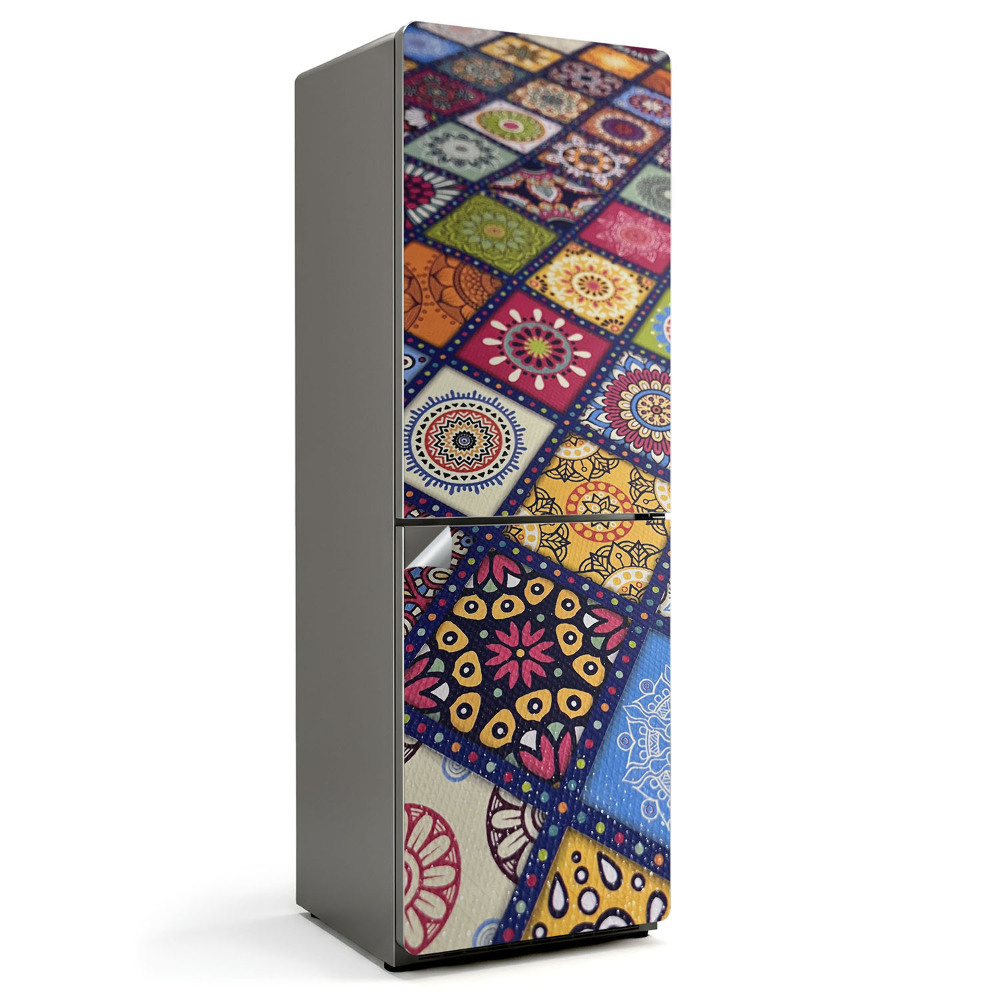 Nalepka na lodówkę Wzory w mozaice dekoracyjnej