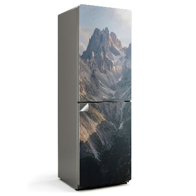 Naklejka na lodówkę Górski krajobraz z doliną