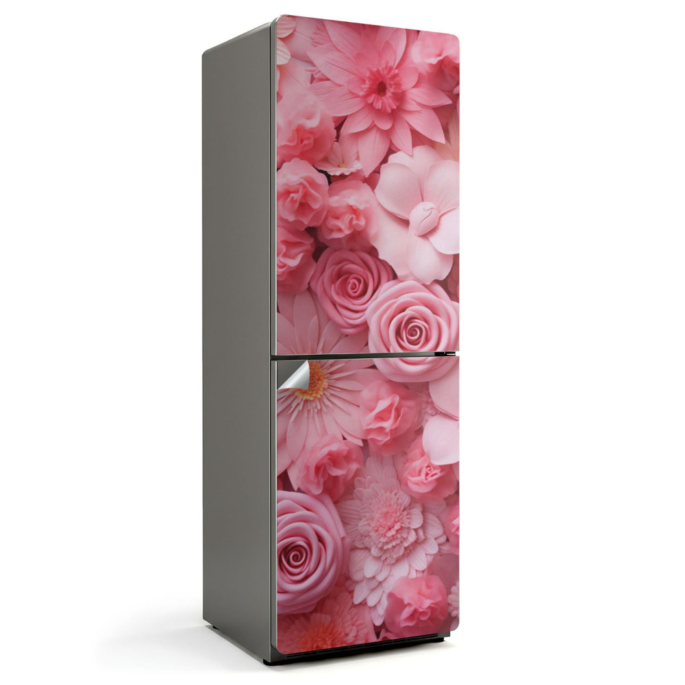 Nalepka na lodówkę Kwiatowe kompozycje 3D