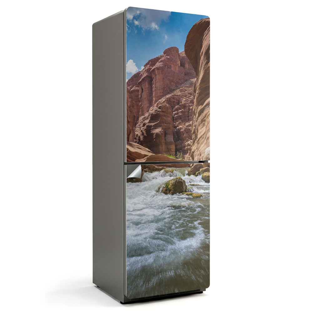 Naklejka na lodówkę Wąwóz z płynącą wodą