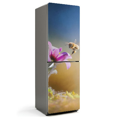 Nalepka na lodówkę Owad i kwiat w detalu