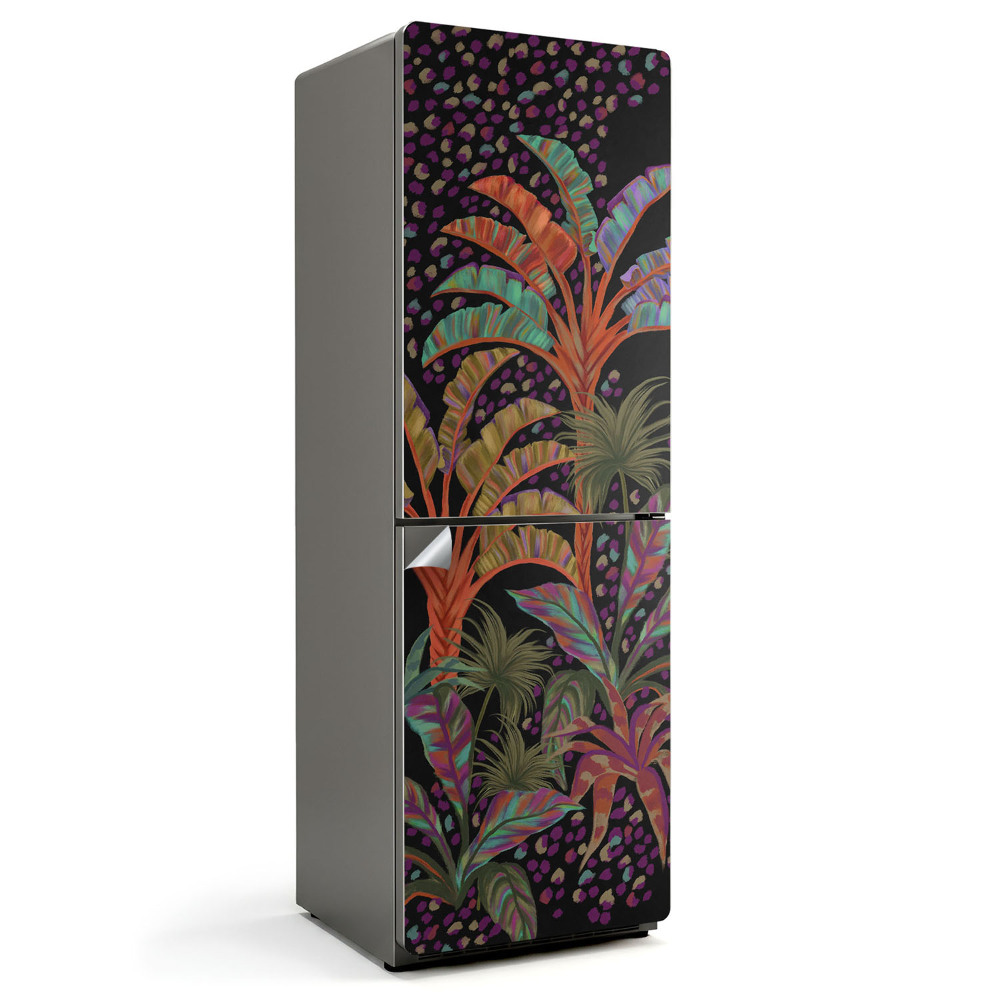 Nalepka na lodówkę Tropikalny wzór roślinny