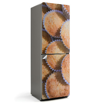 Naklejka na lodówkę Pyszne muffinki w papierkach