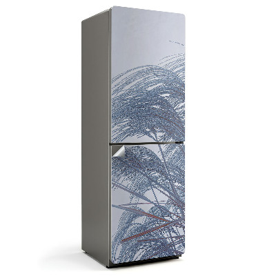 Nalepka na lodówkę Delikatne liście w ruchu