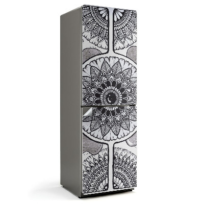 Okleina na lodówkę Kwiatowy wzór mandali