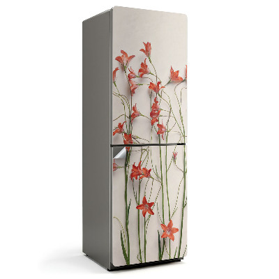 Okleina na lodówkę Delikatne kwiaty w pionie