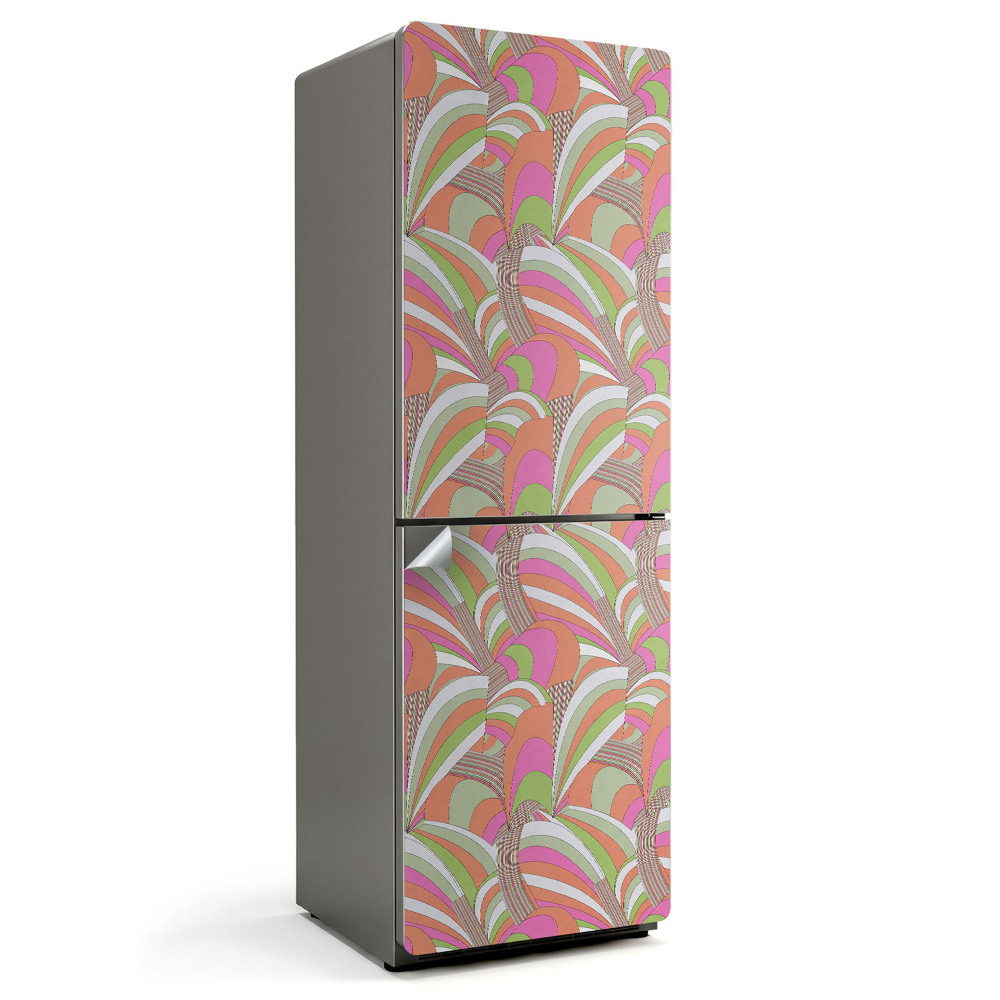 Okleina na lodówkę Abstrakcyjne fale wzorów