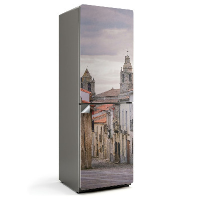 Naklejka na lodówkę Urokliwa uliczka miasteczka