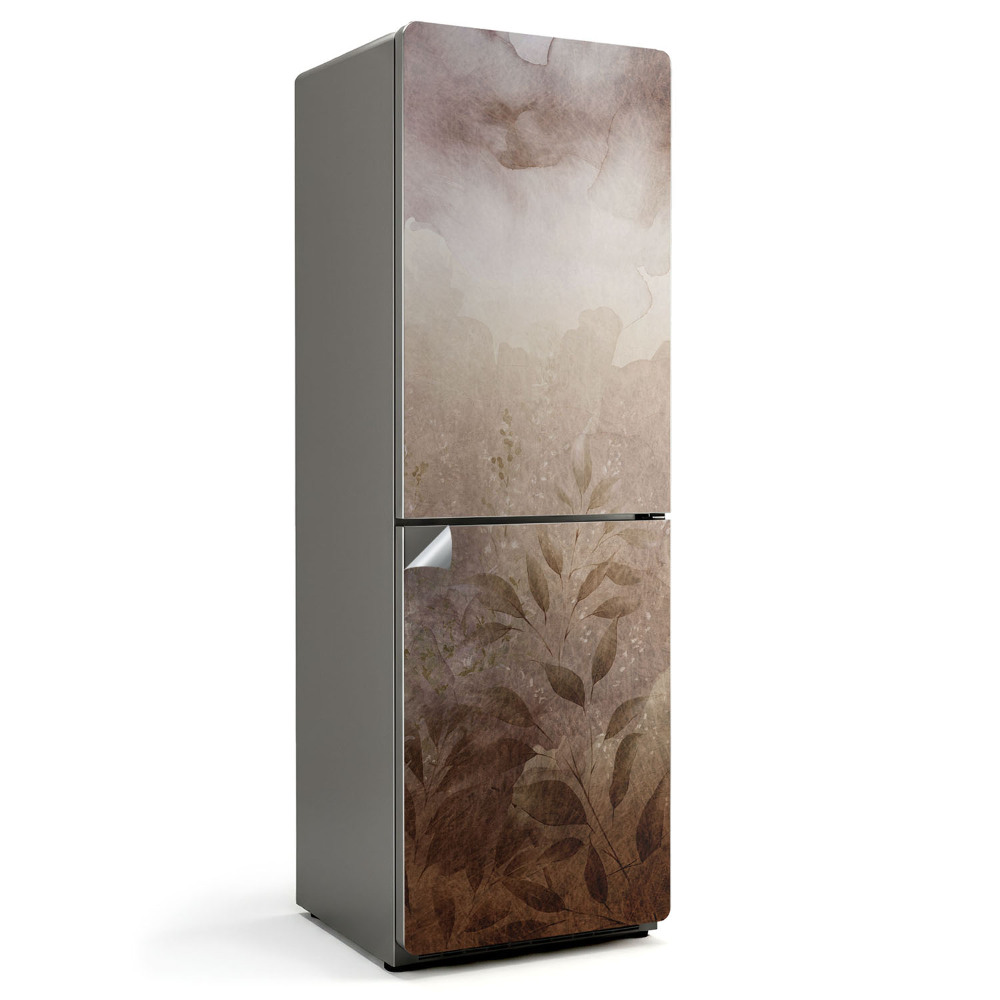 Nalepka na lodówkę Akwarelowy wzór roślinny