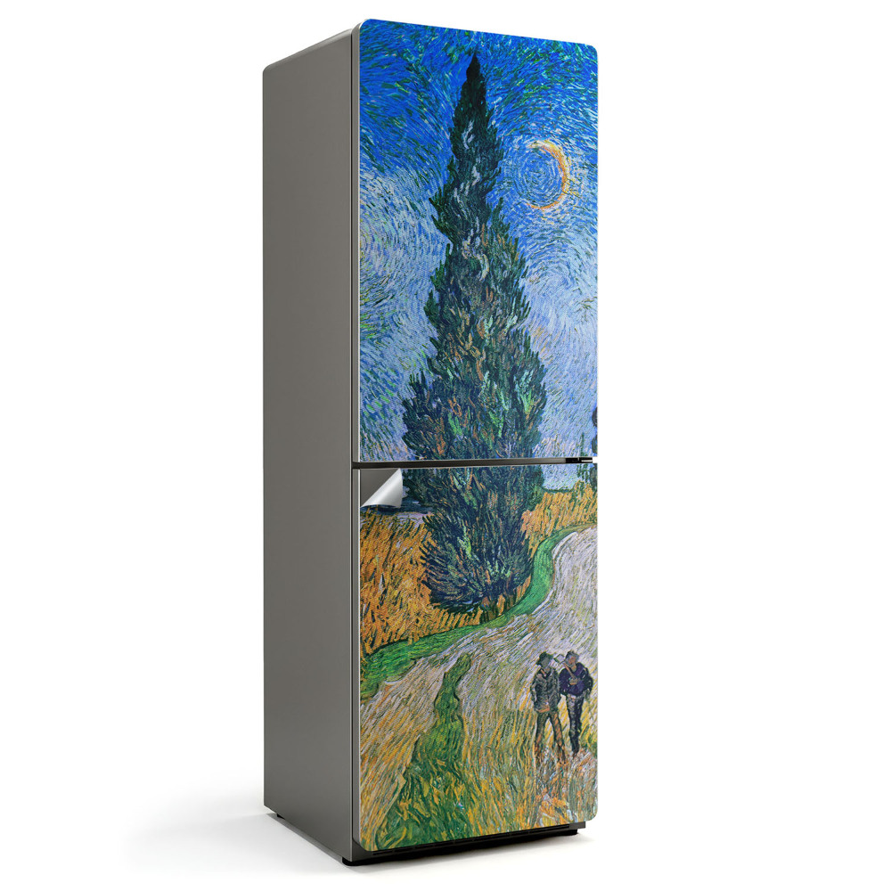 Okleina na lodówkę Pejzaż Van Gogh