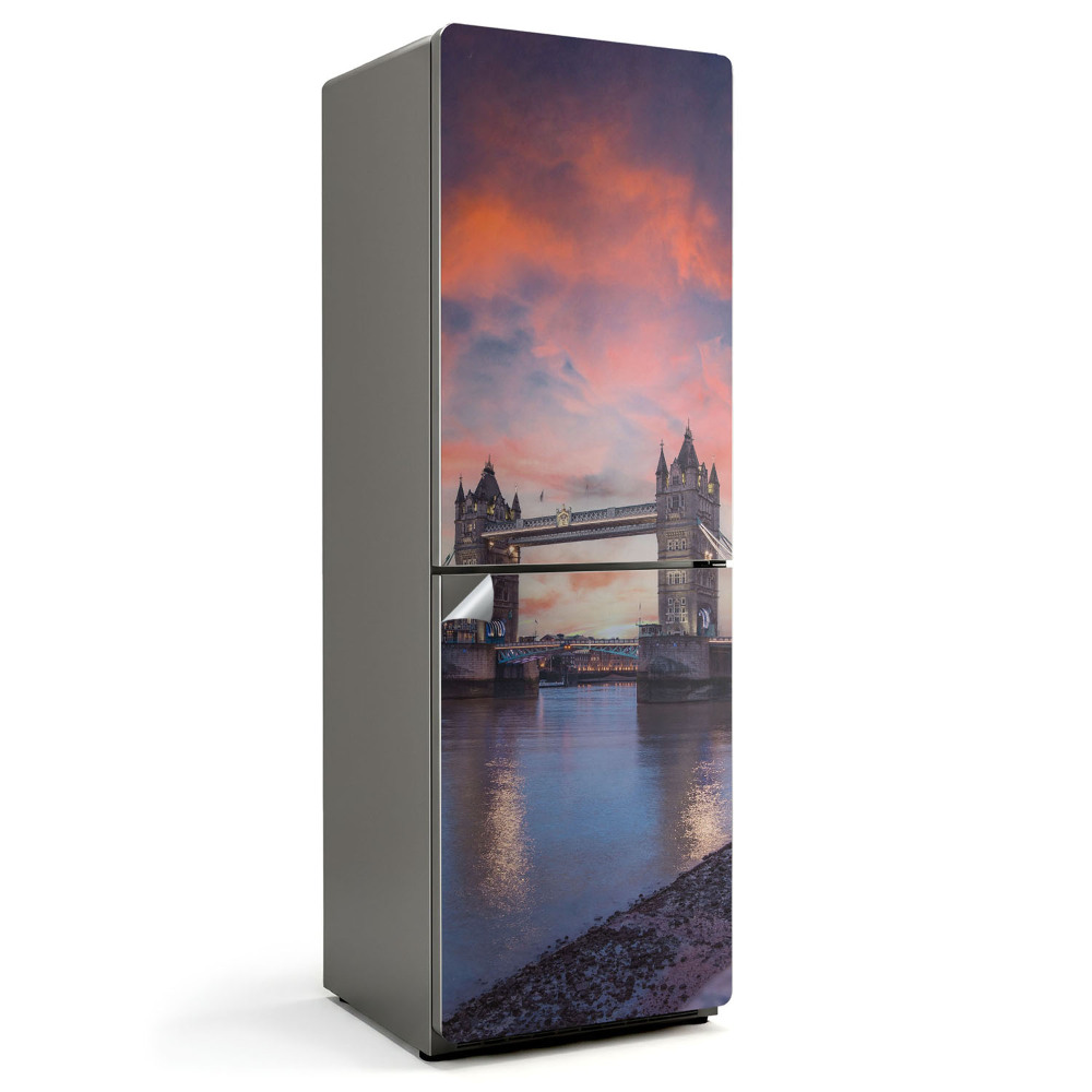 Nalepka na lodówkę Widok Tower Bridge w Londynie