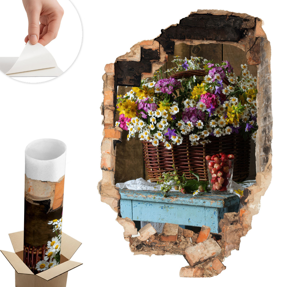 Dziura w ścianie 3D 66x100 Rustykalny urok