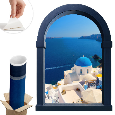 Naklejka na ścianę okno 72x100 Śródziemnomorski widok