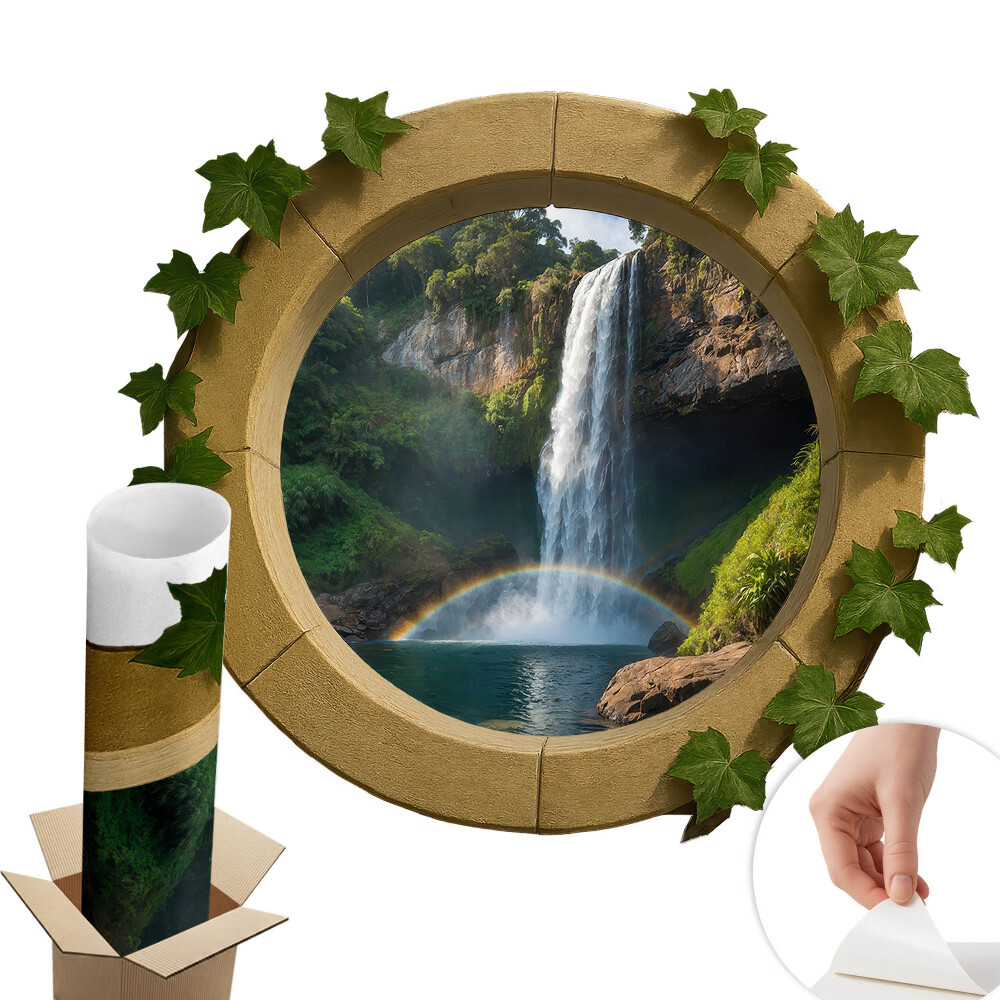 Naklejka na ścianę okno 100x87 Naturalna oaza