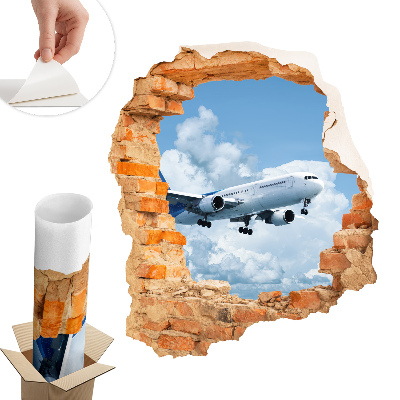 Dziura w ścianie 3D 111x130 Lotnicze odkrycie